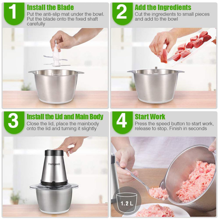 Homgeek meat clearance grinder